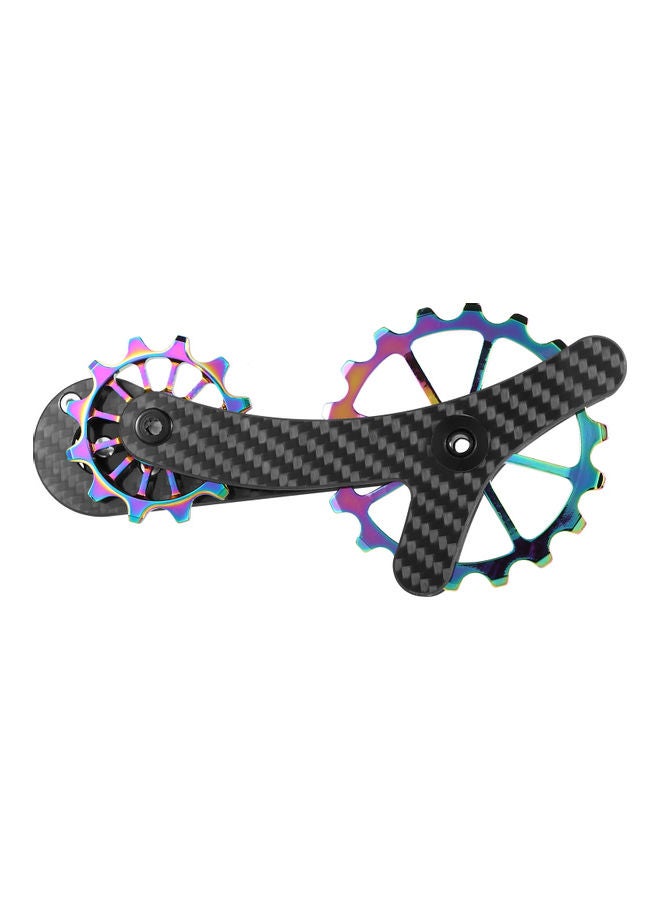 Generic 18T Carbon Fiber Rear Derailleurs Guide Bike Ceramic Bearing Jockey Pulley Wheel Set - Image 3