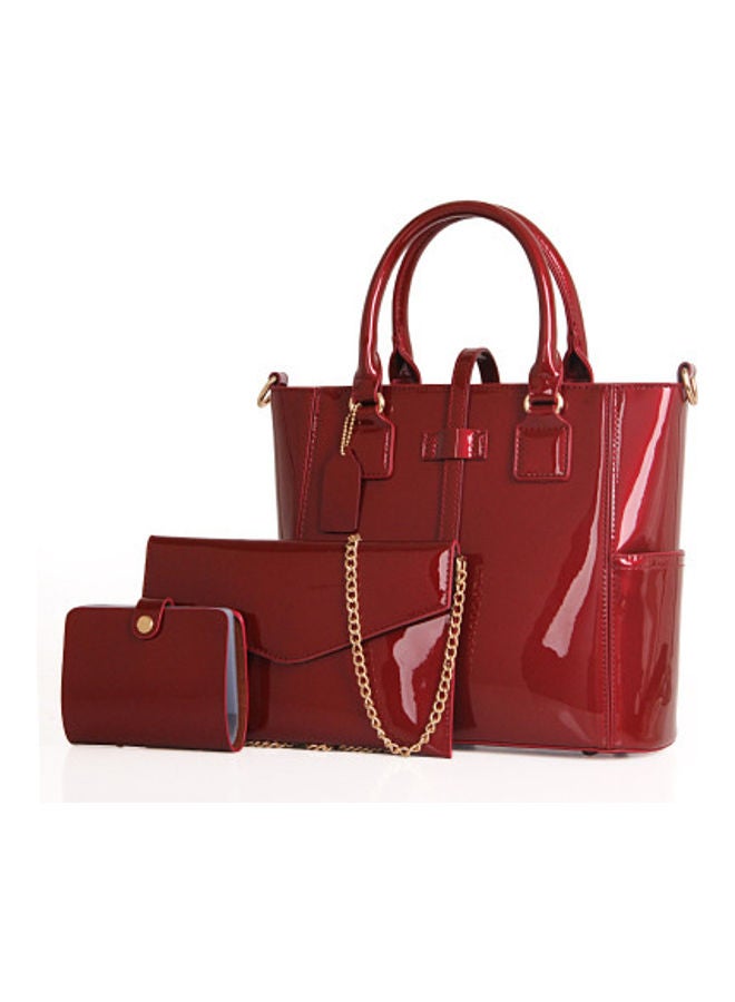 Beauenty 3-Piece One-Shoulder Bag Red  - Image 1