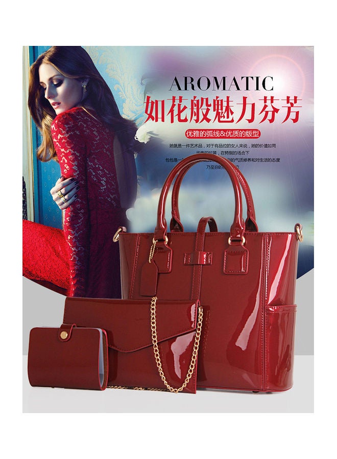 Beauenty 3-Piece One-Shoulder Bag Red  - Image 3