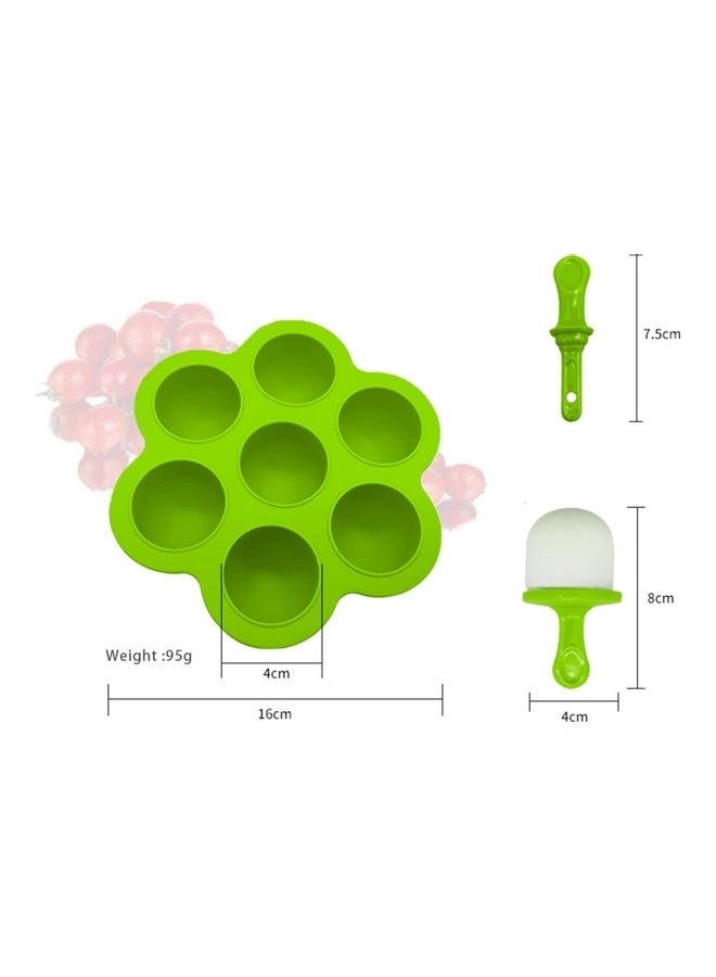 XiuWoo - Silicone Egg Bites With Lids Sticks and Drip Catcher Frozen Ice Pop Molds Multicolour 1cm - Image 1
