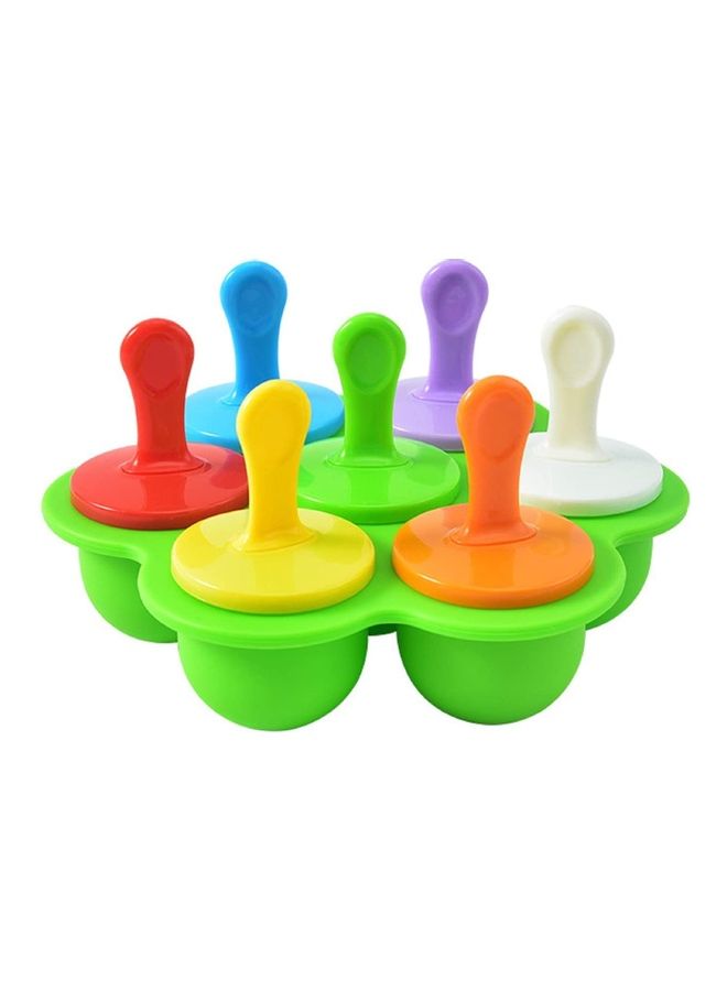 XiuWoo - Silicone Egg Bites With Lids Sticks and Drip Catcher Frozen Ice Pop Molds Multicolour 1cm - Image 1