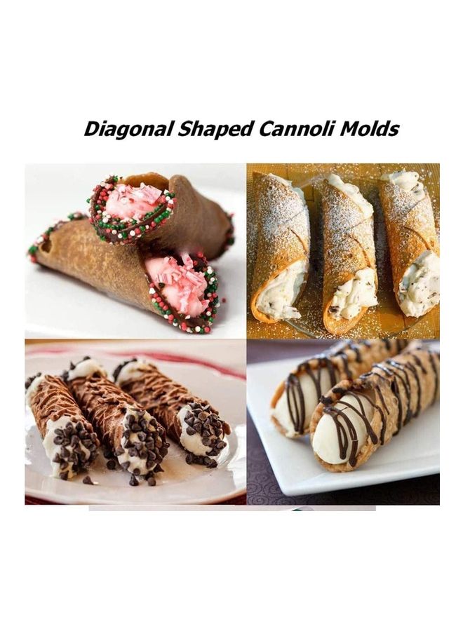 XiuWoo 12 Pieces Large Baking Cones Stainless Steel Roll Silver  - Image 4