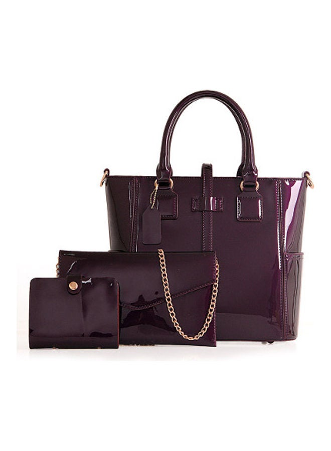 Beauenty 3-Piece One-Shoulder Bag Purple  - Image 1