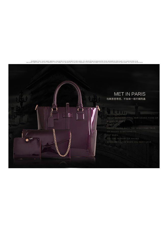 Beauenty 3-Piece One-Shoulder Bag Purple  - Image 2