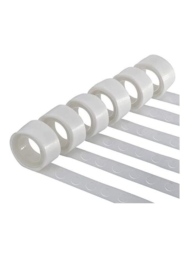Generic 6 Rolls Glue Adhesive Point Tape White 
