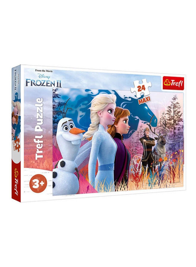 تريفل أحجية قطع تركيب بحجم كبير وتصميم من فيلم ديزني "Frozen 2" من 24 قطعة 60 x 40سم 
