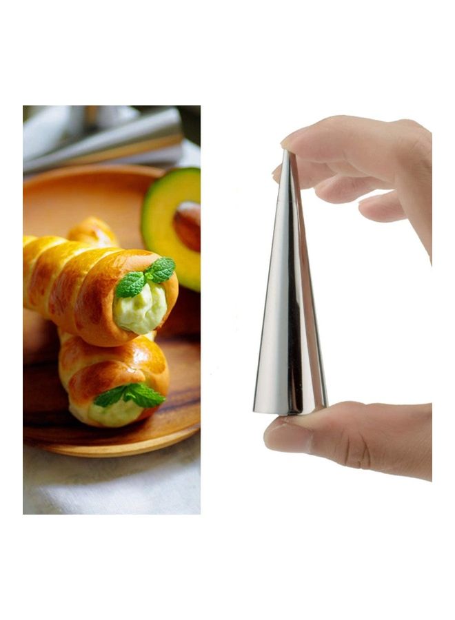 XiuWoo - 18-Pcs 4.8 Inch Stainless Steel DIY Baking Cones Mold Multicolour 1cm - Image 1