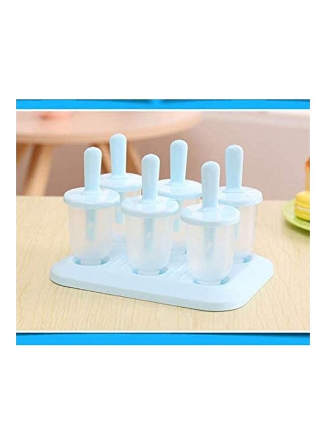 XiuWoo 6 Pieces Cavities Ice Cream Mold Blue/White  - Image 3
