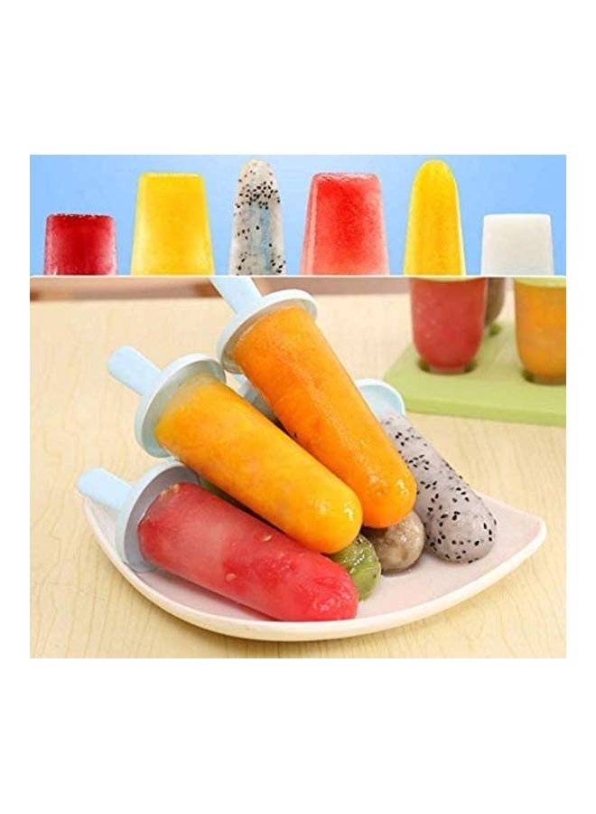 XiuWoo 6 Pieces Cavities Ice Cream Mold Blue/White  - Image 4
