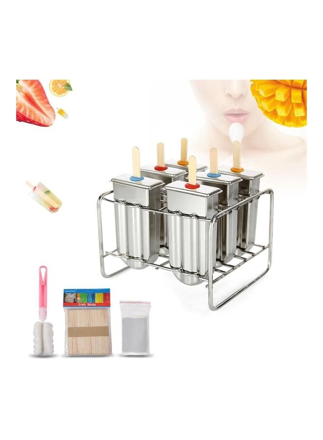 XiuWoo Stainless Steel  Ice Cream Mold Silver - Image 1