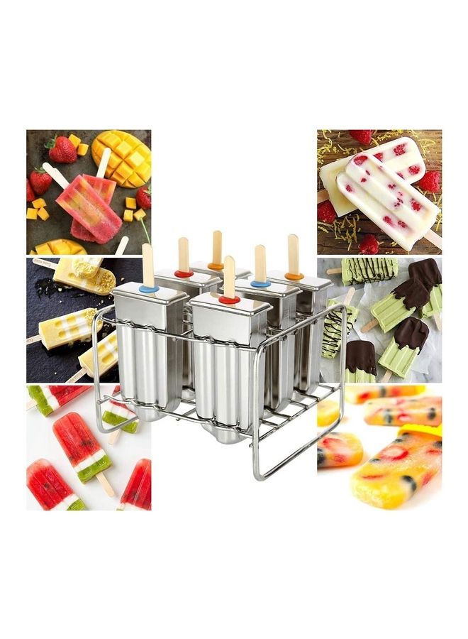 XiuWoo Stainless Steel  Ice Cream Mold Silver - Image 3