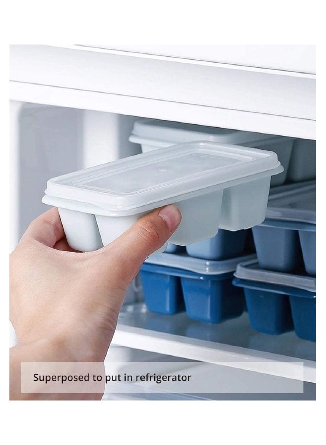 XiuWoo - 3 Packs With Removable Lid Easy Release Flexible Ice Cube Mold Multicolour - Image 1