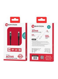 Baykron Type C To Type C Cable Dark Black  - Image 2