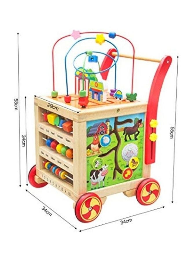Cool Baby - Multi-Function Puzzle Wooden Baby Walker For Up To 12 Months - Image 1