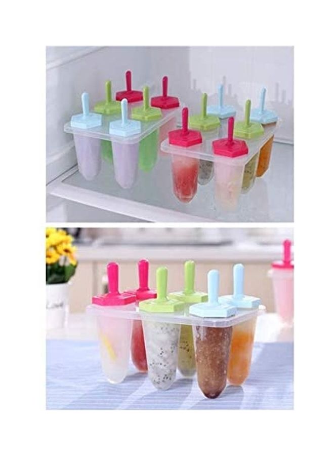 XiuWoo 6 Pieces Of  Ice Cream Mold Multicolour - Image 3