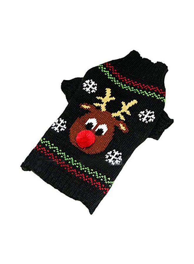 Nacoco Deer Reindeer For Pets Black Medium - Image 1