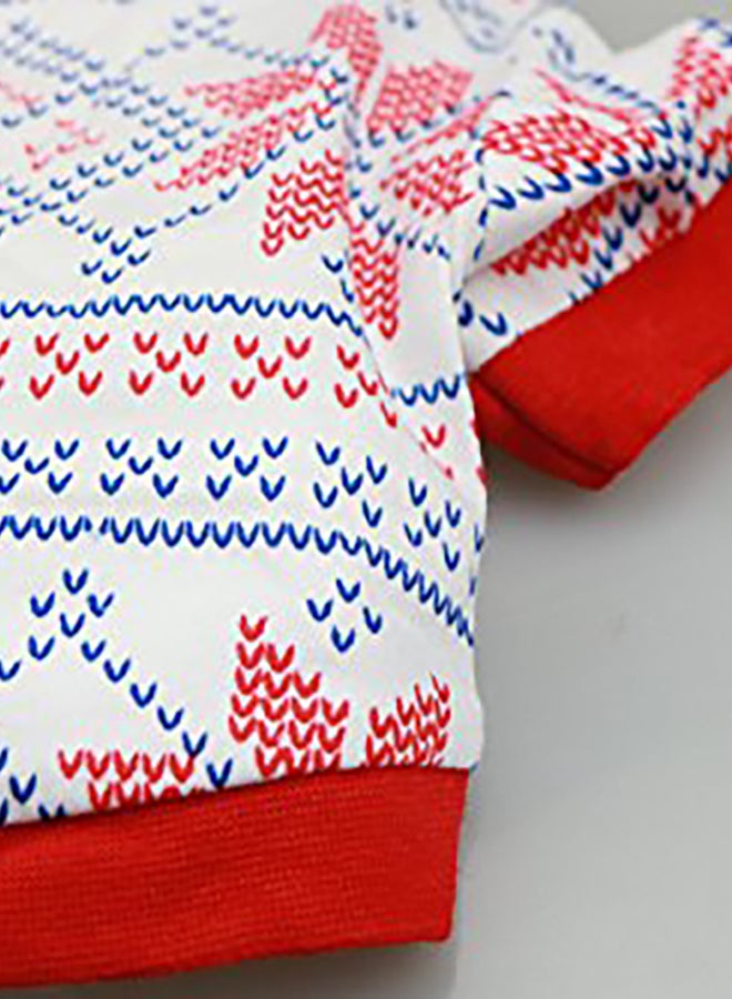 Drooling Pet Christmas Clothes White Medium (5.5-8.8lb) - Image 5