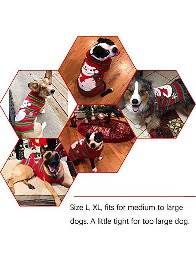 سترة بطبعات الثلج ناكوكو للكلاب متعدد الألوان Medium - Image 4