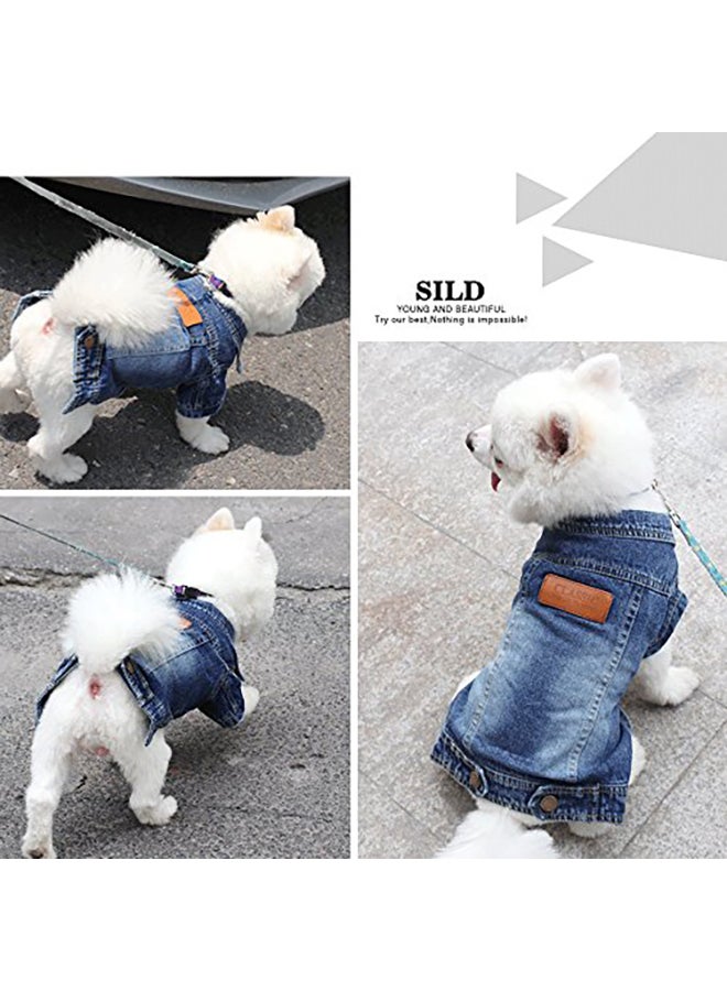 Sild Pet Jeans Jacket Blue Large - Image 3