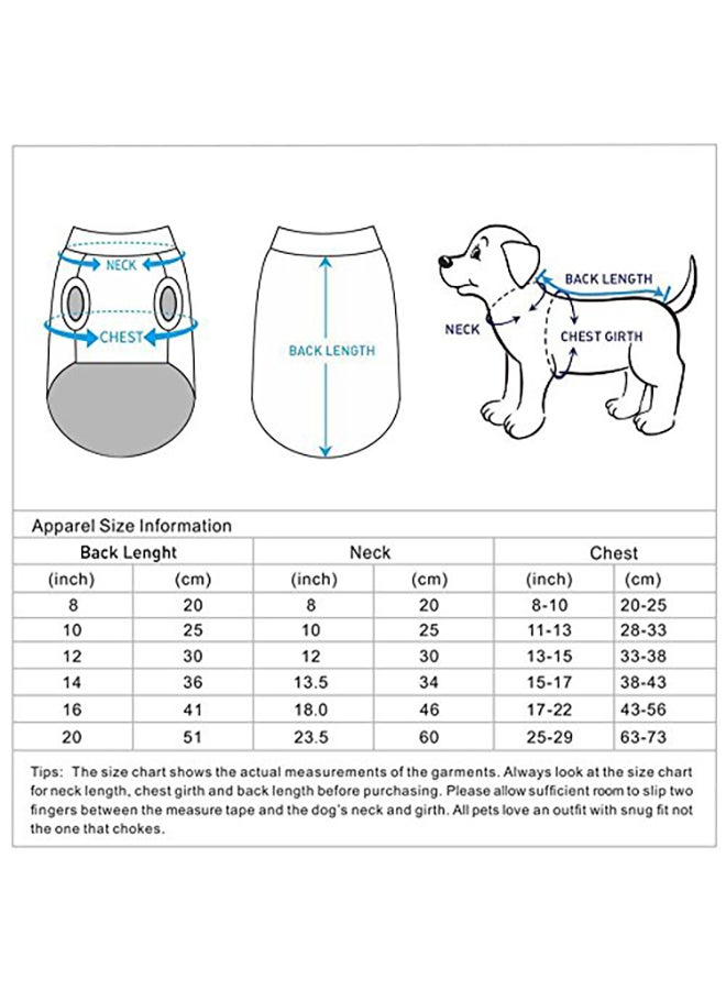 Striped Dog Sweater Red Large - Image 4