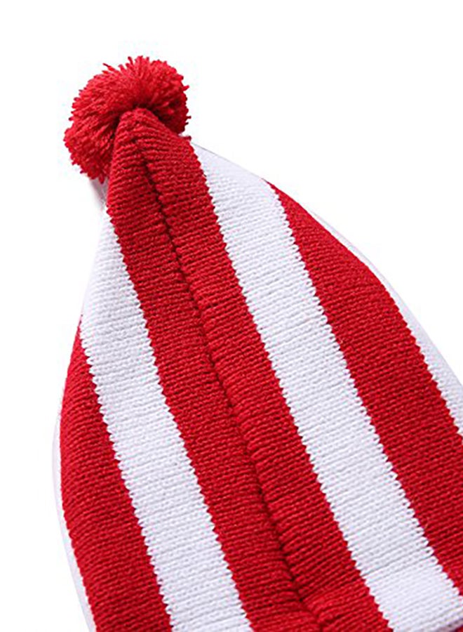 Striped Dog Sweater Red Large - Image 5