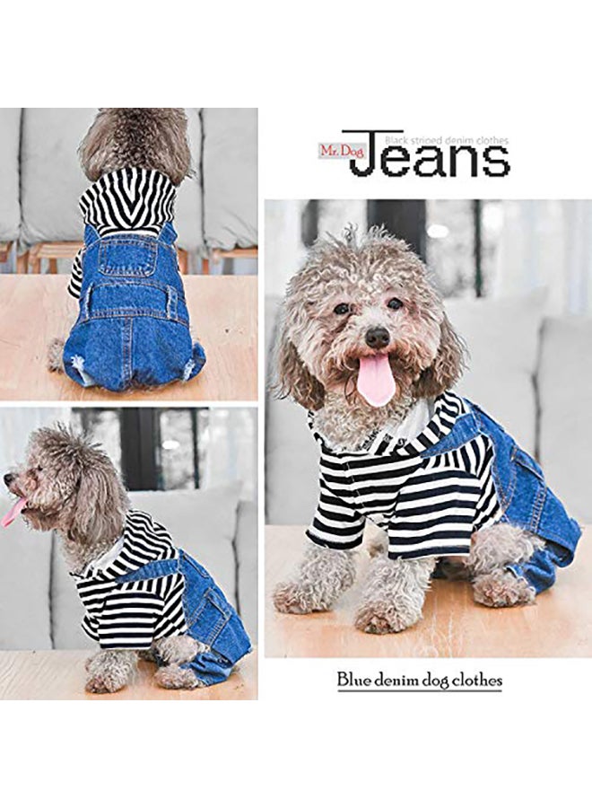 جمبسوت جينز من الجينز للحيوانات الأليفة متعدد الألوان X-Small - Image 3