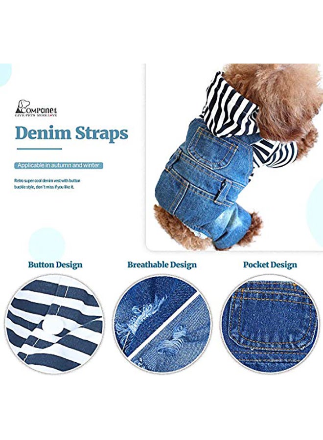 جمبسوت جينز من الجينز للحيوانات الأليفة متعدد الألوان X-Small - Image 4