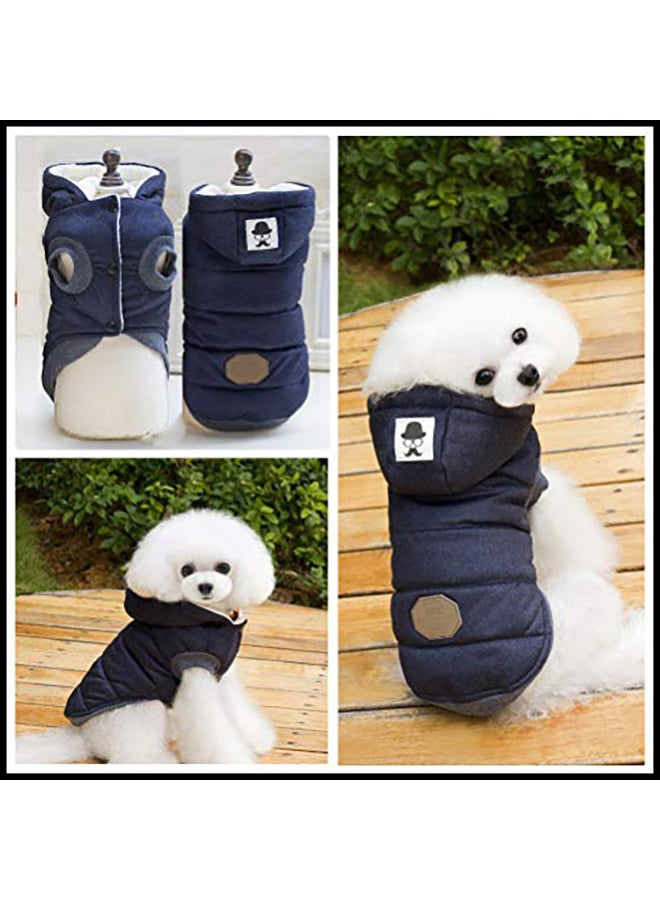 Dog Coat With Hoodie Black XX-Large - Image 1