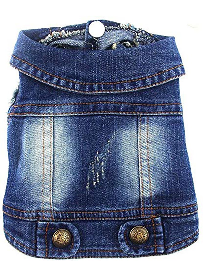 فيست تينجز الأنيقة للكلاب بتصميم راعي البقر أزرق XXL - Image 1