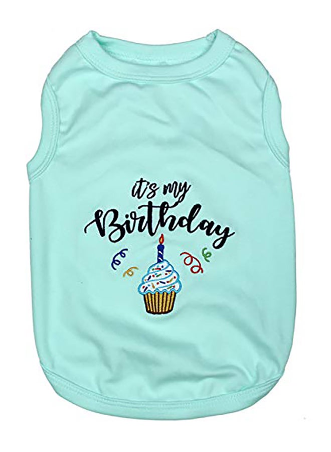 Parisian Pet Dog Summer Clothes Blue Medium - Image 1