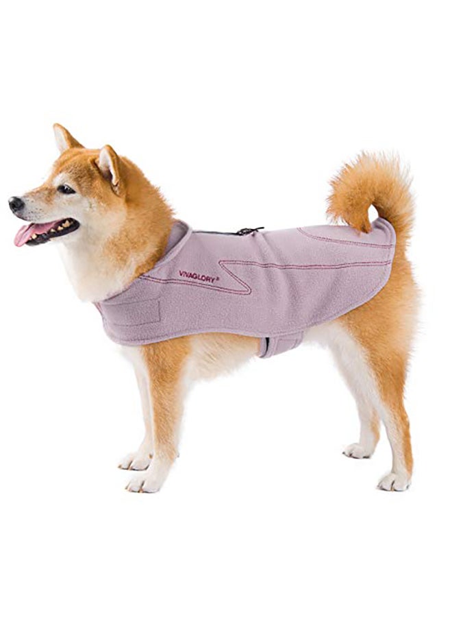 Vivaglory Fleece Jacket Vest For Dogs Grey XS - Image 4
