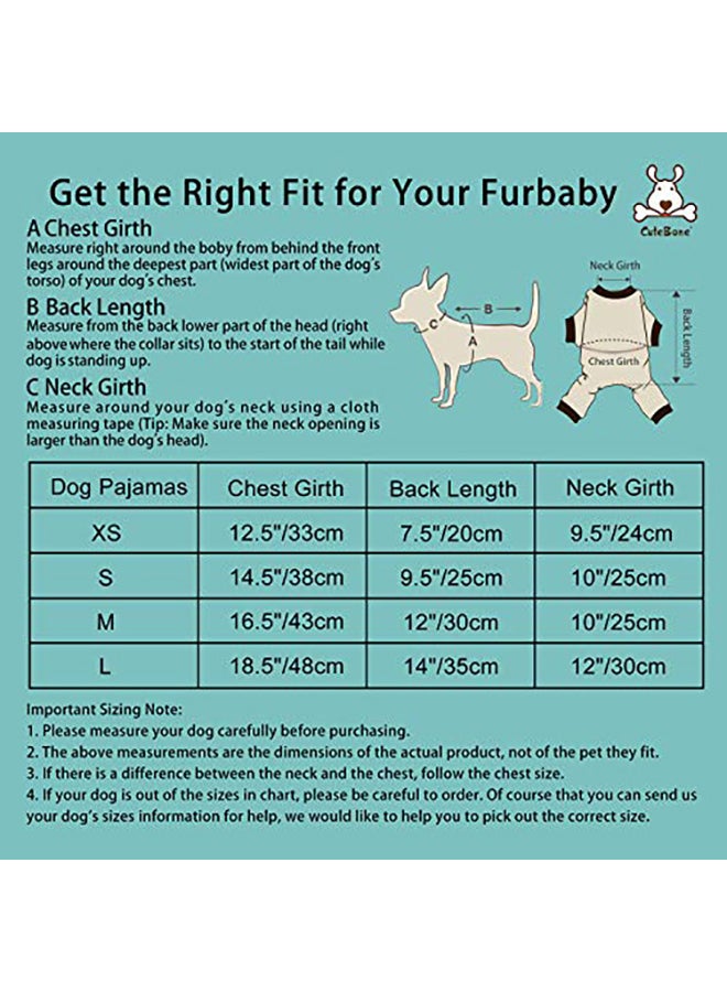 بيجاما للكلاب Cutebone أزرق X-Small - Image 3