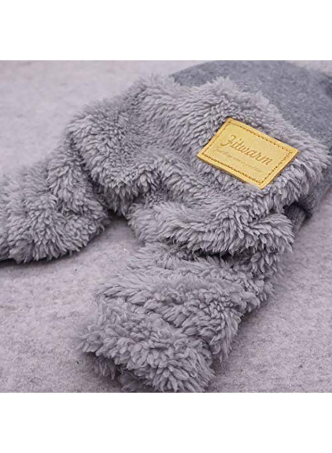 Fitwarm Turtleneck Knitted Dog Clothes Grey Small - Image 2