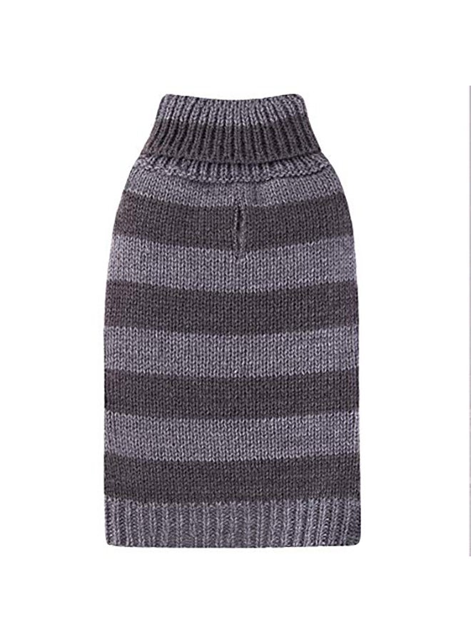 Petcee Turtleneck Dog Sweater Black Large - Image 1