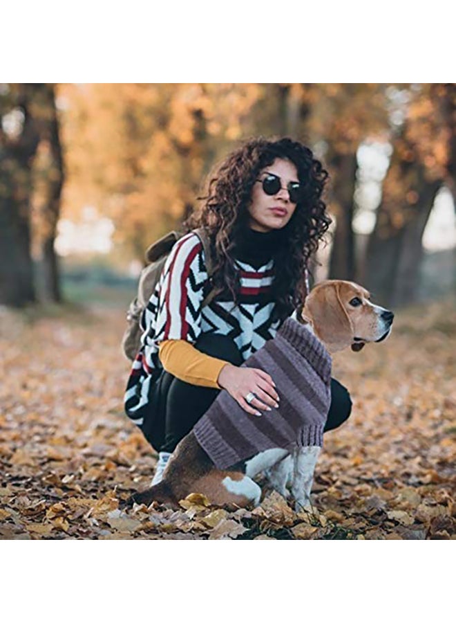 Petcee Turtleneck Dog Sweater Black Large - Image 3