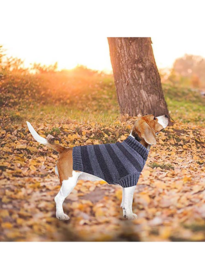 Petcee Turtleneck Dog Sweater Black Large - Image 5