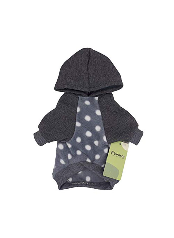 Fitwarm Polka Dot Pet Clothes Black Medium - Image 3