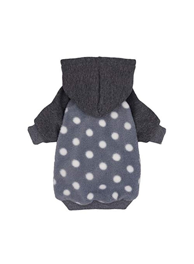 Fitwarm Polka Dot Pet Clothes Black Medium - Image 4