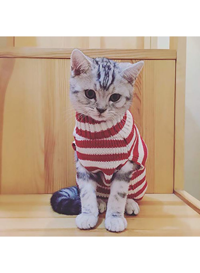 سترة بوبيبي للقطط أحمر Medium - Image 2