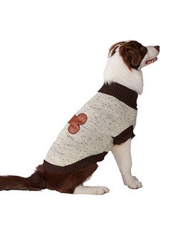 BINGPET Bingpet Turtleneck Dog Sweater Grey Medium  - Image 2