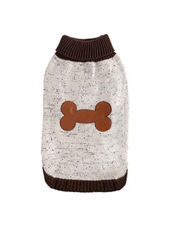 BINGPET Bingpet Turtleneck Dog Sweater Grey Medium  - Image 5