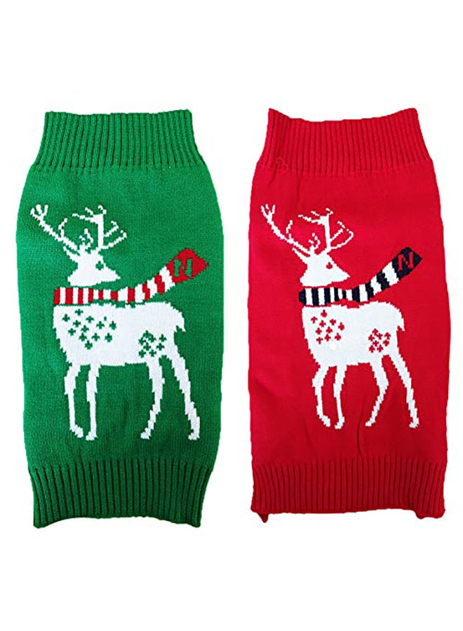 Generic Nacoco Dog Reindeer Sweaters Red XXL  - Image 2