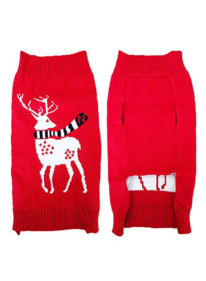 Generic Nacoco Dog Reindeer Sweaters Red XXL  - Image 5