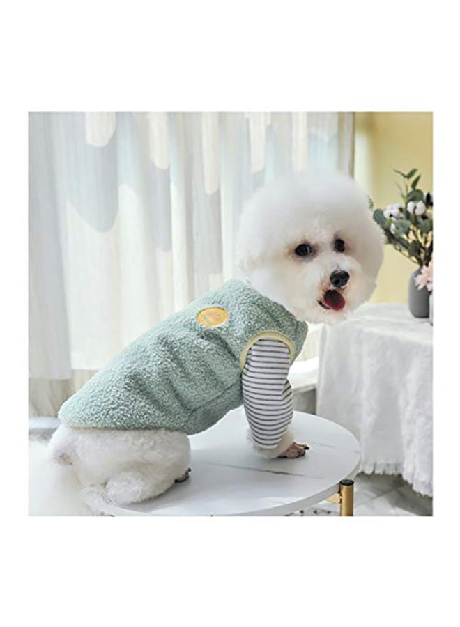 فيست لوياني دافئ من القطيفة للكلاب أزرق Small - Image 1