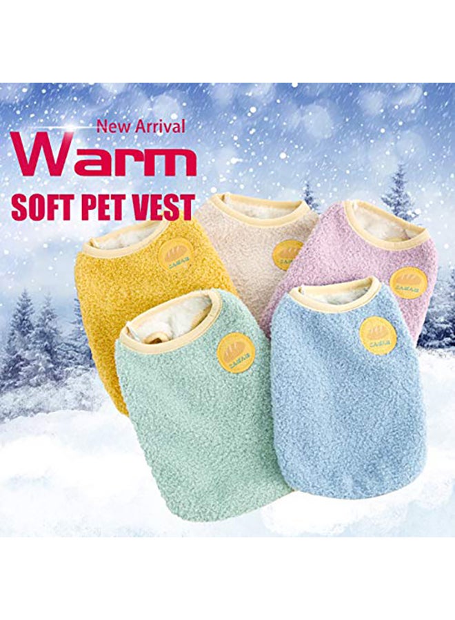 فيست لوياني دافئ من القطيفة للكلاب أزرق Small - Image 2