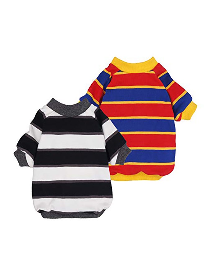 Generic Fitwarm Striped Pet Shirt Multicolour Medium - Image 3