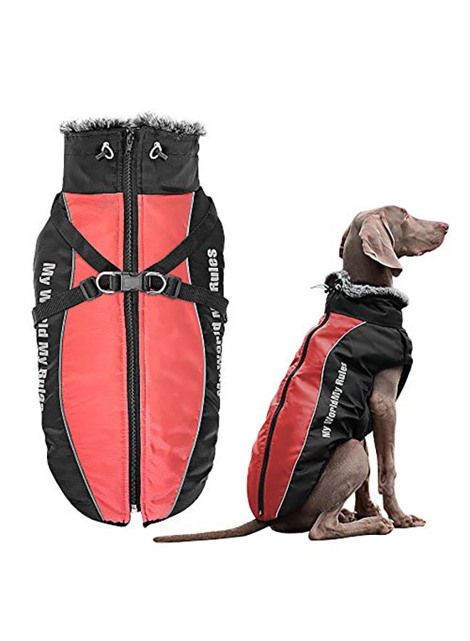 جاكيت شتوي Didog للكلاب مضاد للماء أحمر M - Image 1