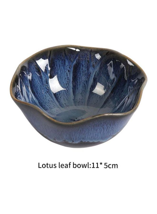 Sharpdo Kiln Eating Bowl Blue/Black 11x5cm  - Image 2