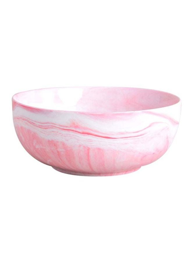 Sharpdo Ceramic Bowl Pink/White 18.5x18.5x7.5cm - Image 1