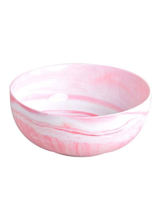Sharpdo Ceramic Bowl Pink/White 18.5x18.5x7.5cm - Image 2